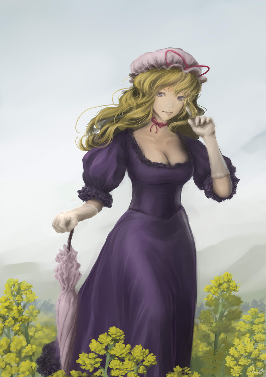 yakumo yukari (touhou) drawn by koshi_(koshi_vortex)