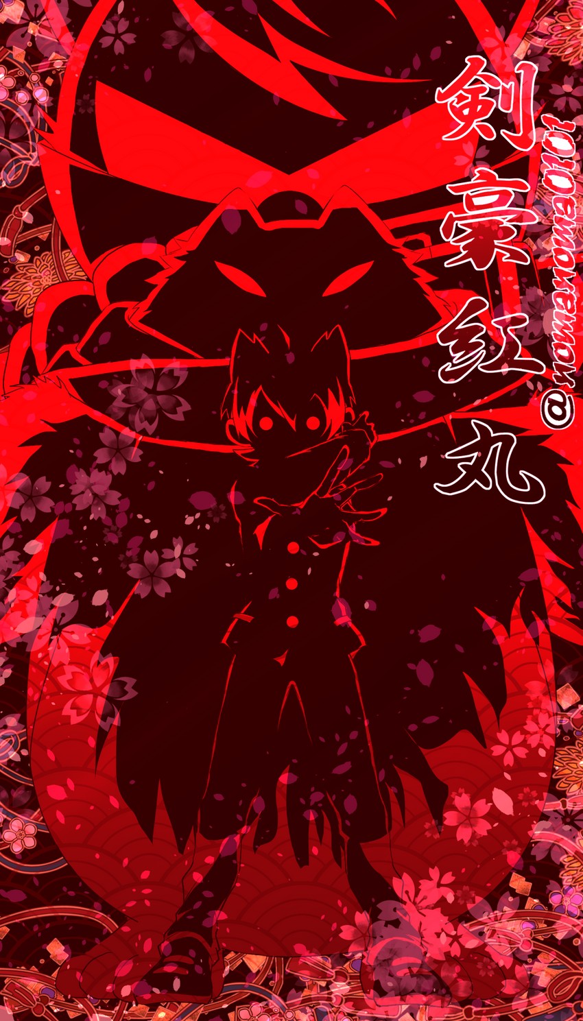 jiba jinpei, kengou benimaru, and bakeera (youkai watch and 1 more) drawn by user_tfkj3454