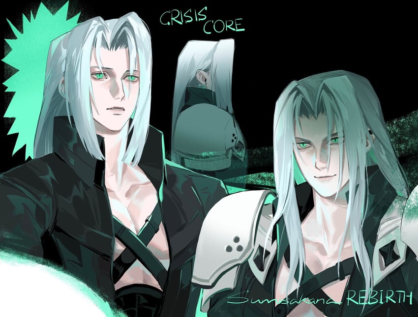 sephiroth (final fantasy and 4 more) drawn by sumisakana