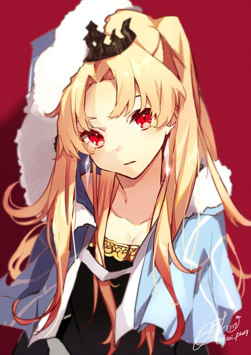 ereshkigal and cu chulainn (fate and 1 more) drawn by fujikiri_yana
