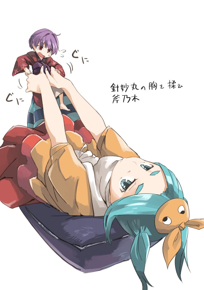 sukuna shinmyoumaru and ononoki yotsugi (touhou and 2 more) drawn by muchi_maro