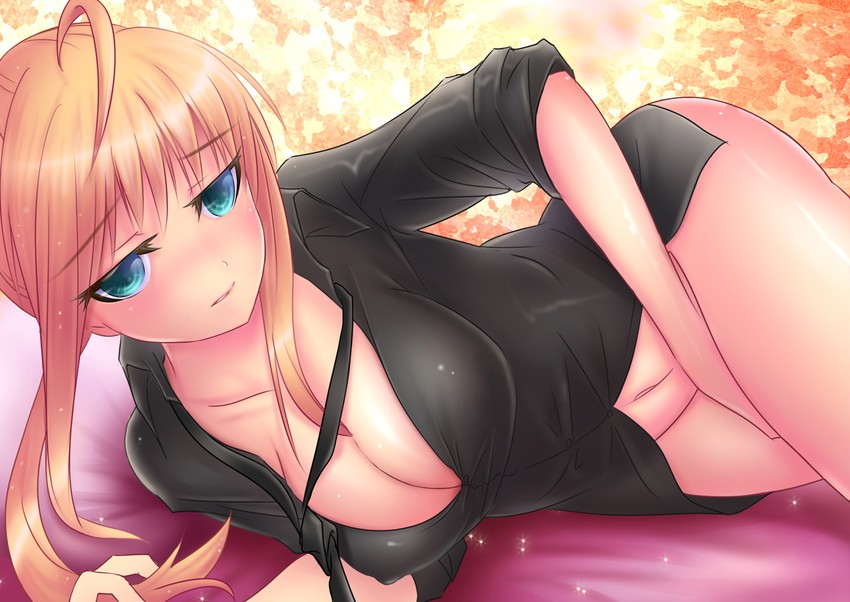 artoria pendragon and saber (fate and 1 more) drawn by jisper2002