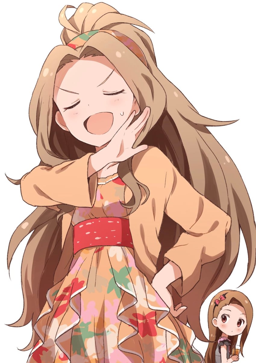 minase iori and nikaido chizuru (idolmaster and 2 more) drawn by buchi_(y0u0ri_)