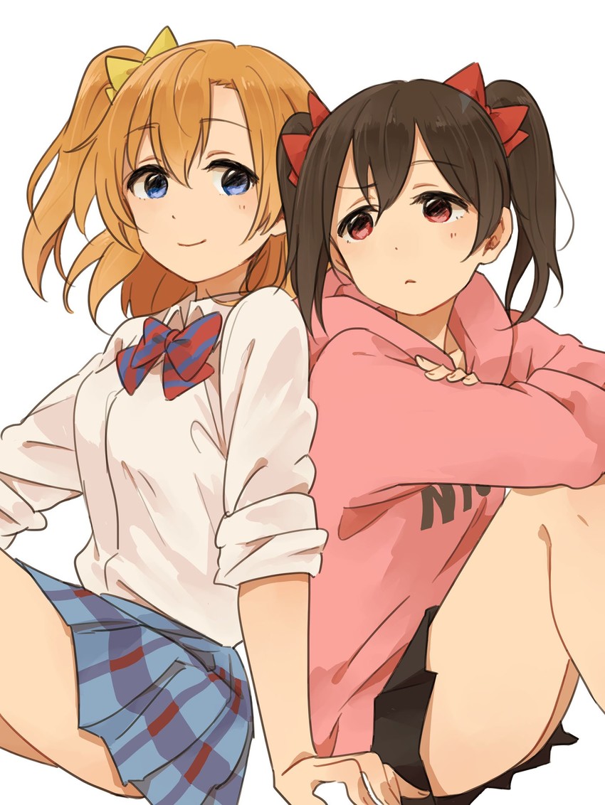 yazawa nico and kosaka honoka (love live! and 1 more) drawn by musshu_(omu001)