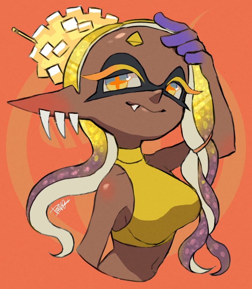 frye (splatoon and 1 more) drawn by isamu-ki_(yuuki)