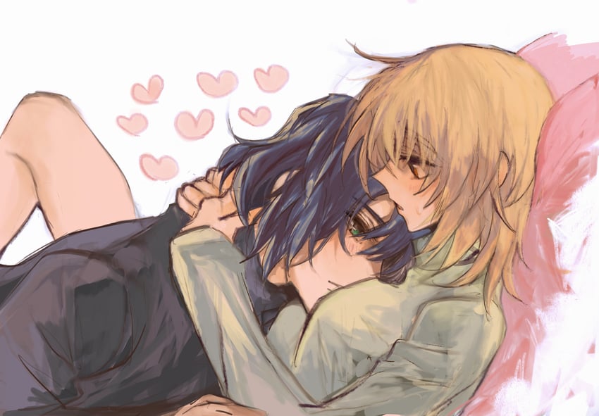 cagalli yula athha and athrun zala (gundam and 1 more) drawn by she_(morianosu)