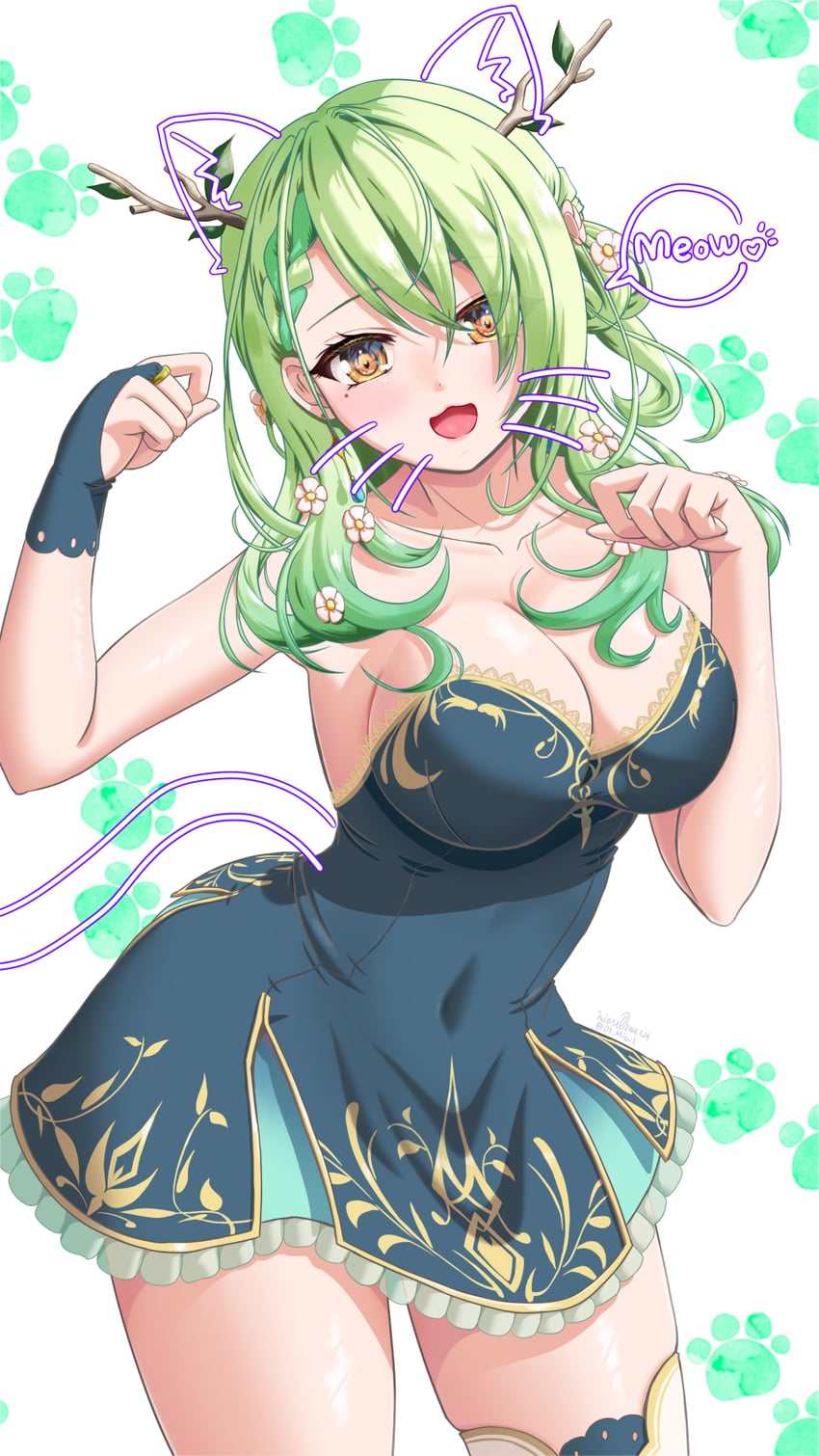 ceres fauna (hololive and 1 more) drawn by misril