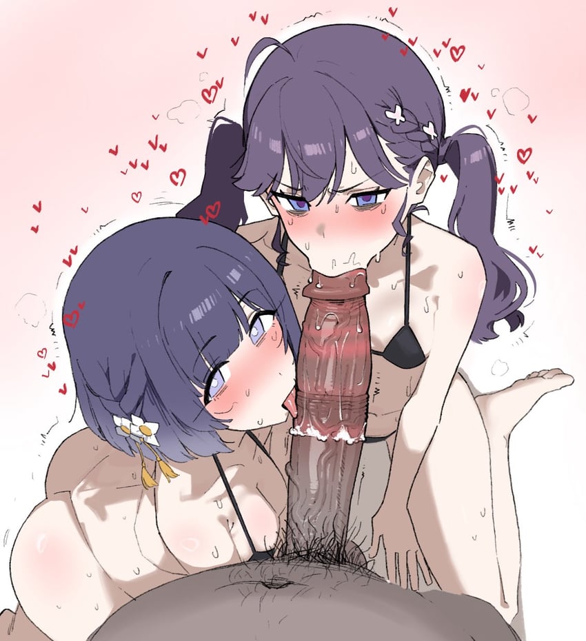 hataya misuzu and kaya rinha (idolmaster and 1 more) drawn by fried_bocky