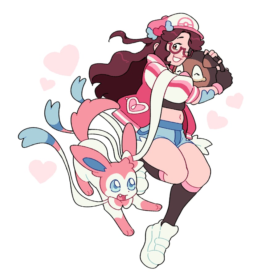 sylveon and lechonk (original and 1 more) drawn by fourleafisland