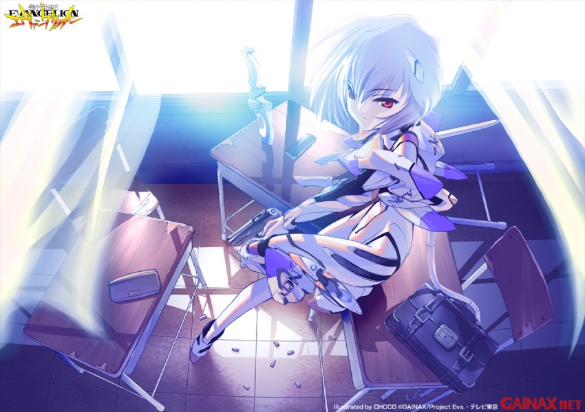 ayanami rei (neon genesis evangelion) drawn by choco_(chocolate_shop)