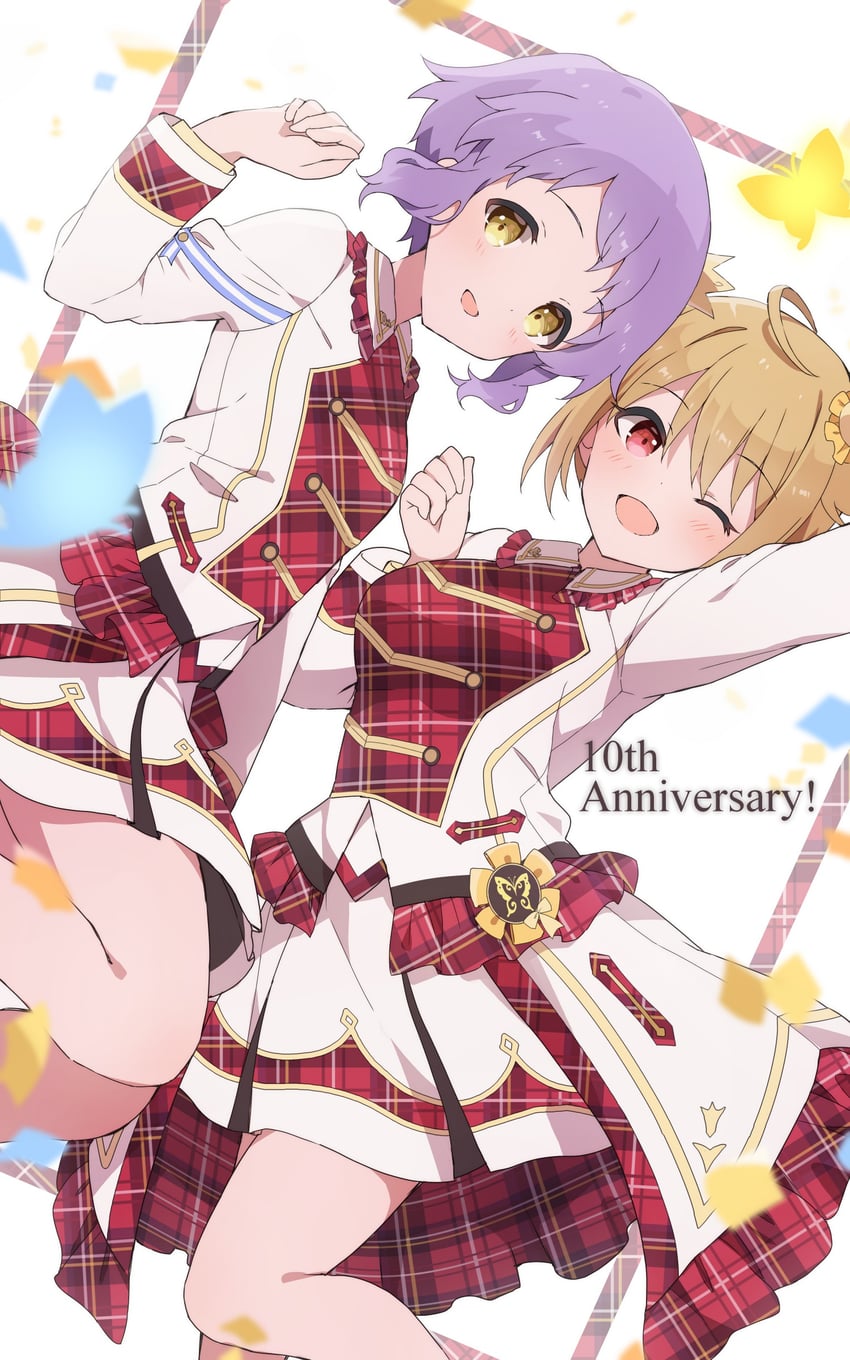 makabe mizuki and ibuki tsubasa (idolmaster and 2 more) drawn by mochigome_(ununquadium)