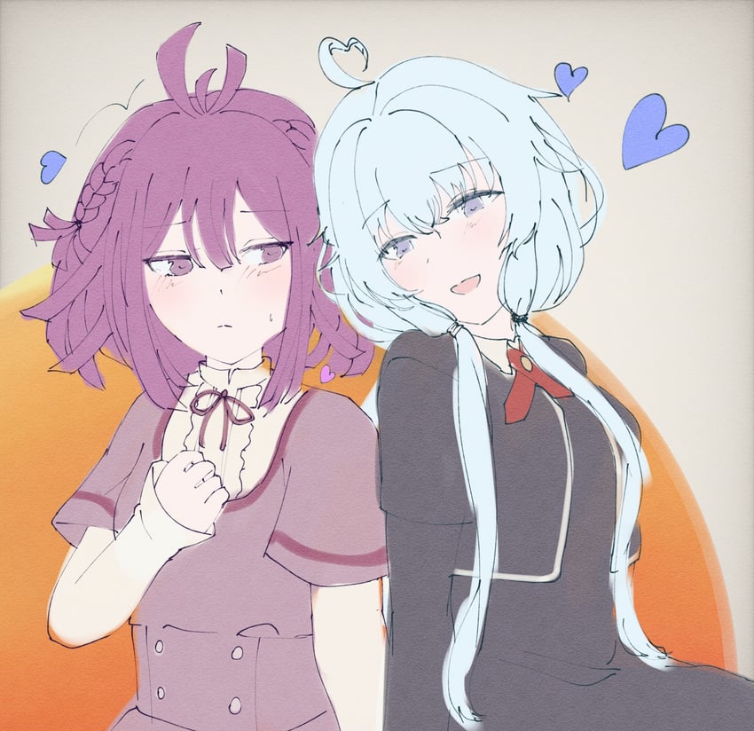 sena mikoto and sarasa hanna (mahou shoujo madoka magica and 1 more) drawn by konzamurai