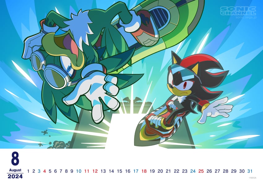 shadow the hedgehog and jet the hawk (sonic and 3 more) drawn by hayane_tomoko