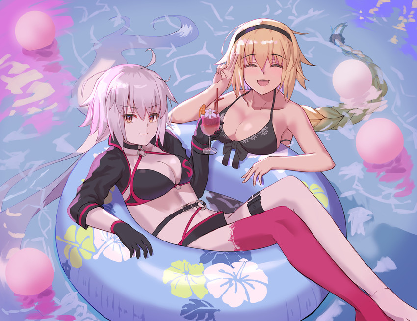 jeanne d'arc alter and jeanne d'arc (fate and 1 more) drawn by motukan
