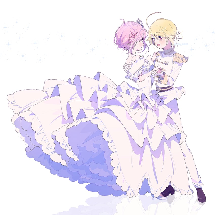 hinamori amu and hotori tadase (shugo chara!) drawn by serizawa_serizane