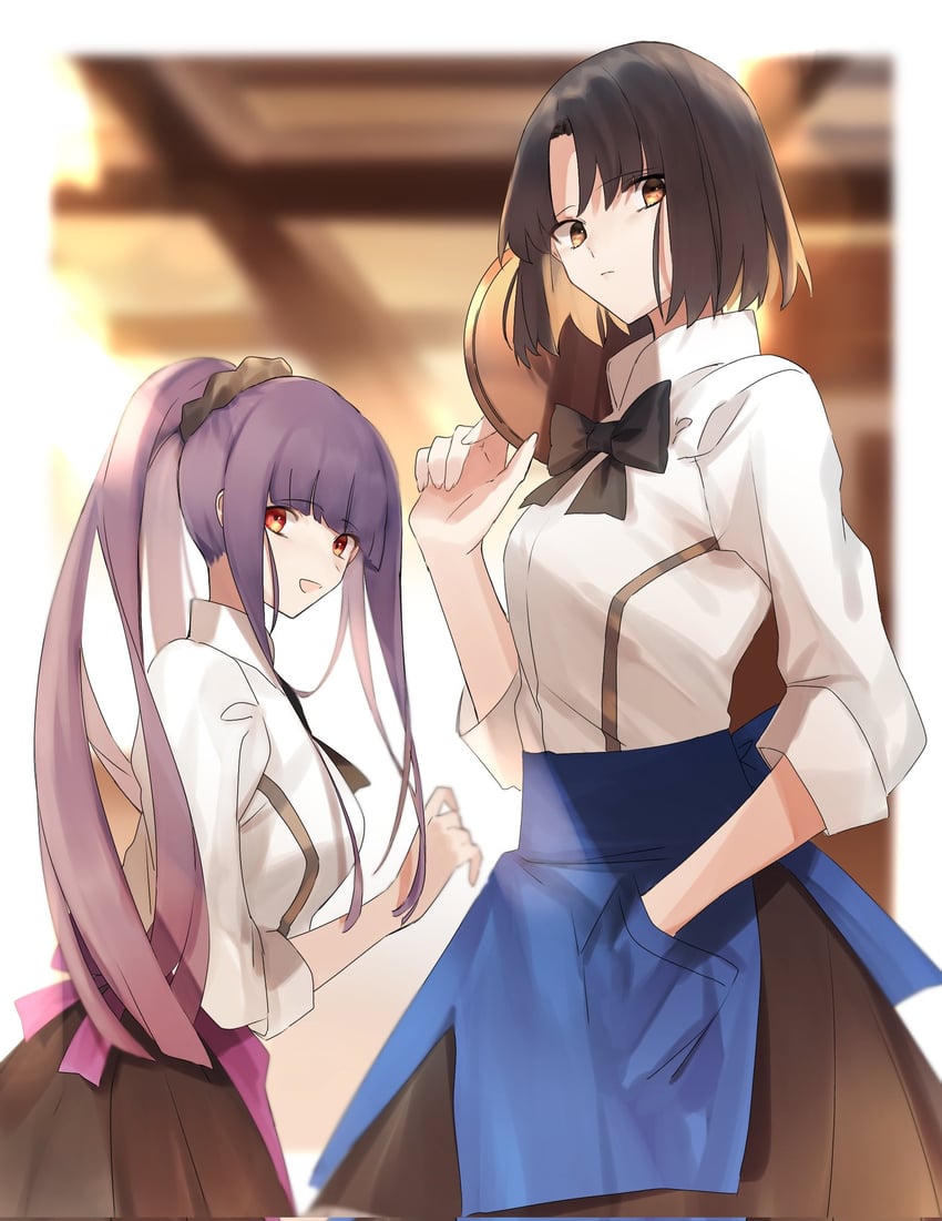ryougi shiki and asagami fujino (kara no kyoukai) drawn by aokurage_1201