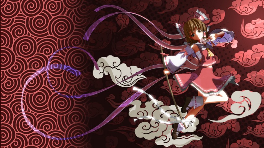 hakurei reimu (touhou) drawn by bohammed