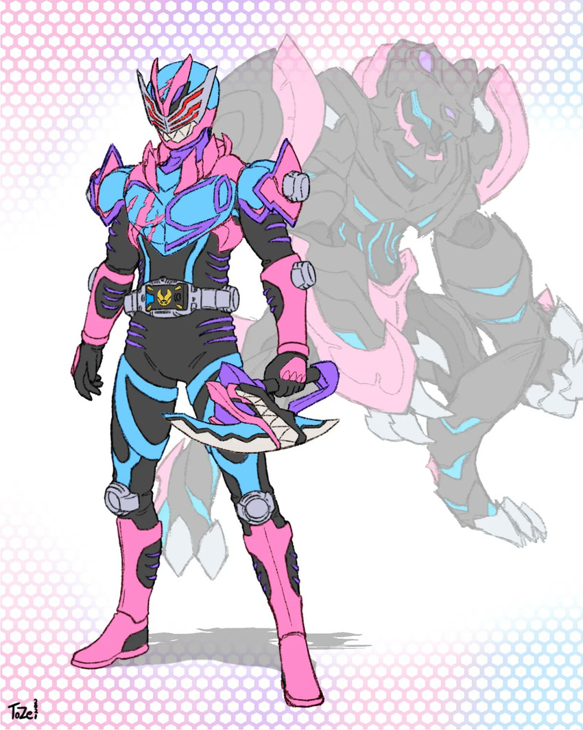 kamen rider revi and kamen rider vice (kamen rider and 2 more) drawn by to_ze