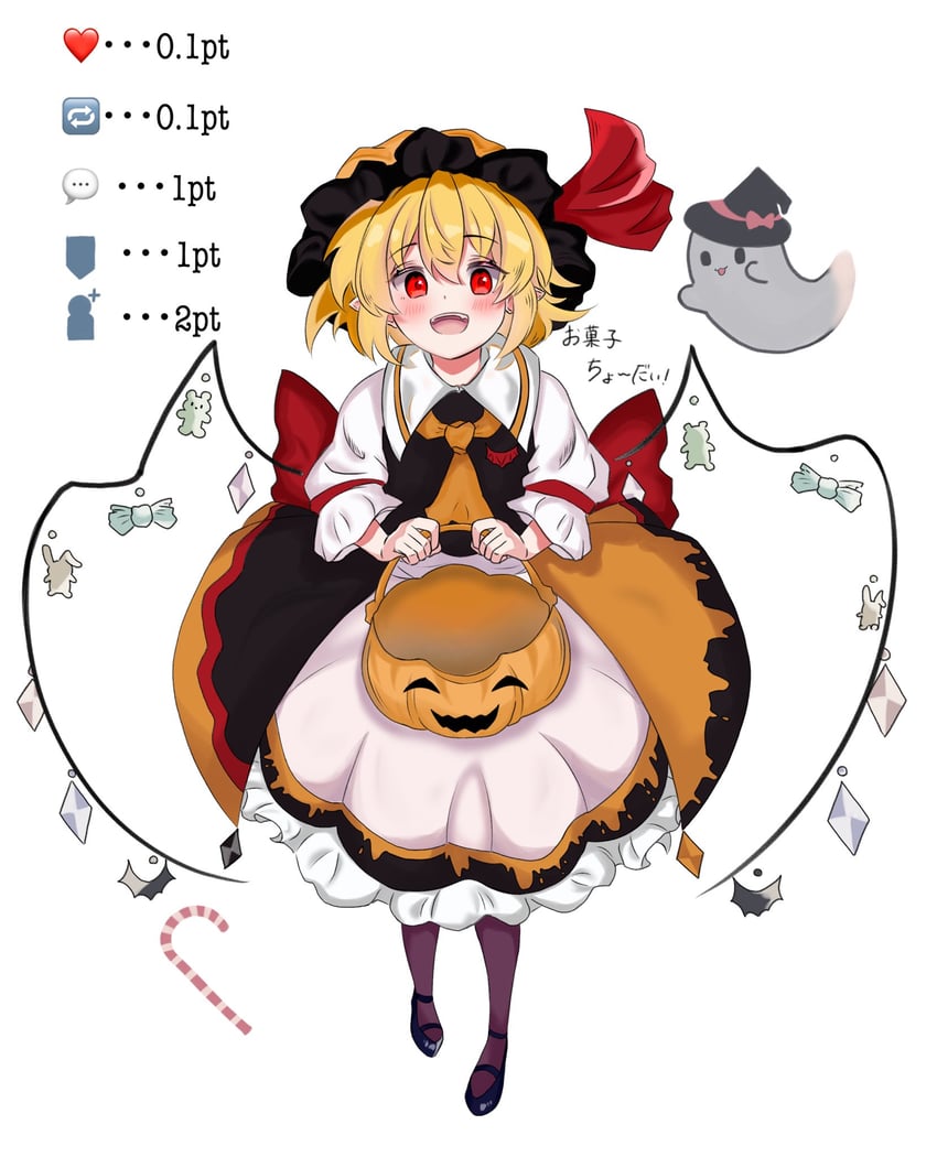 flandre scarlet (touhou) drawn by kerukero1341
