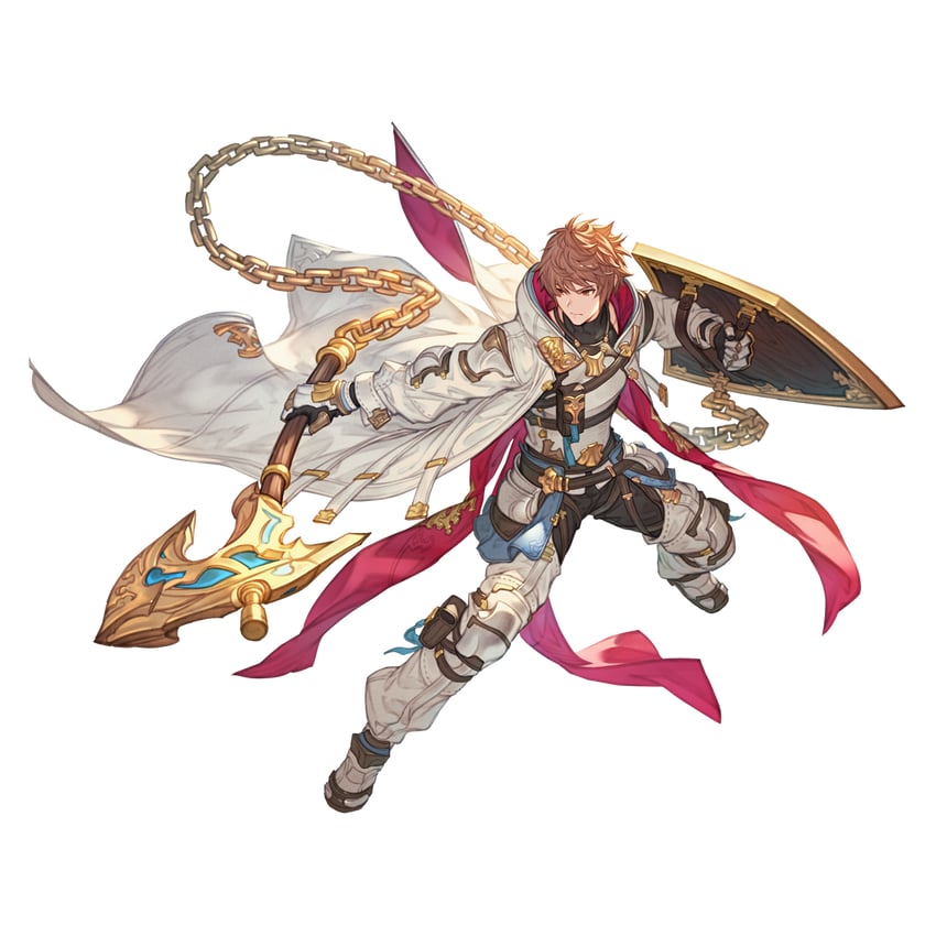 gran and shieldsworn (granblue fantasy) drawn by minaba_hideo