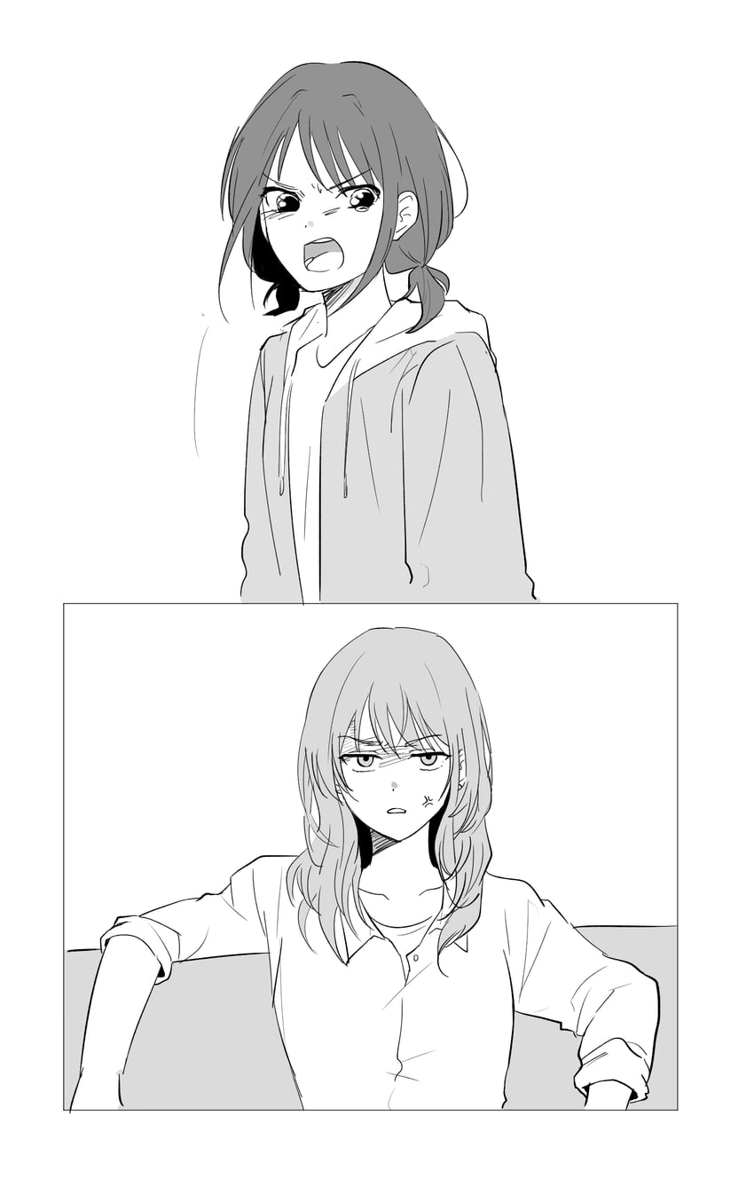 iseri nina and kawaragi momoka (girls band cry) drawn by balliscome