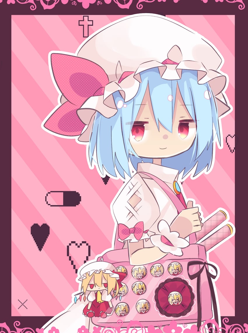 remilia scarlet and flandre scarlet (touhou) drawn by soru_(remonntteumai)