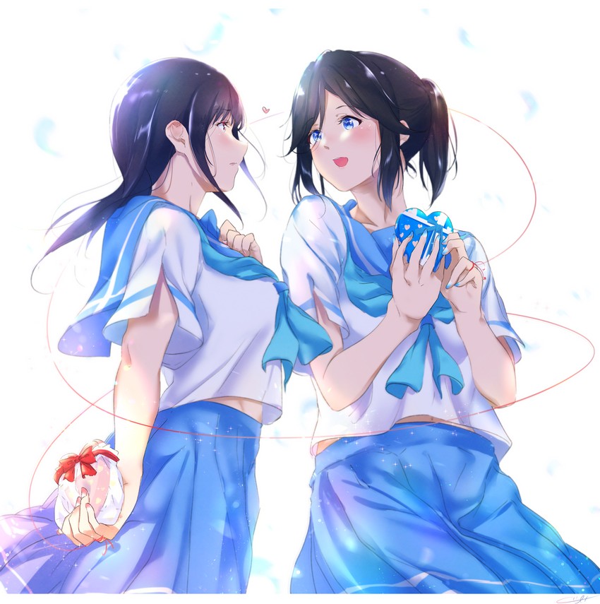 yoroizuka mizore and kasaki nozomi (hibike! euphonium and 1 more) drawn by kuzia_(atarayo)