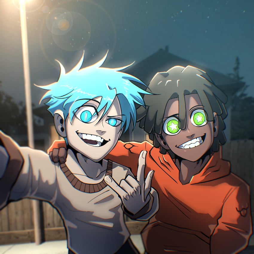 gumball watterson and darwin watterson (the amazing world of gumball) drawn by duckz_art