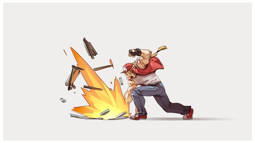 terry bogard (the king of fighters and 2 more) drawn by nin_nakajima