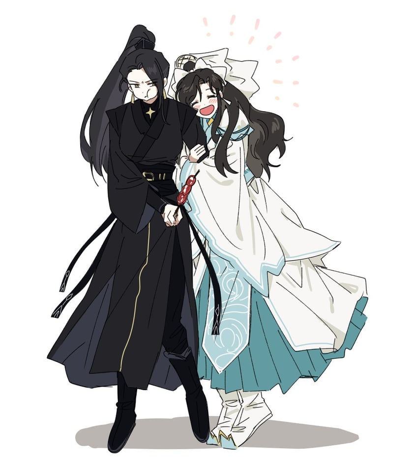 shi qingxuan and ming yi (tianguan cifu) drawn by bujang