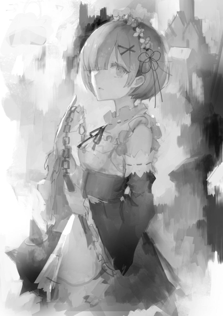 rem (re:zero kara hajimeru isekai seikatsu) drawn by zeixique