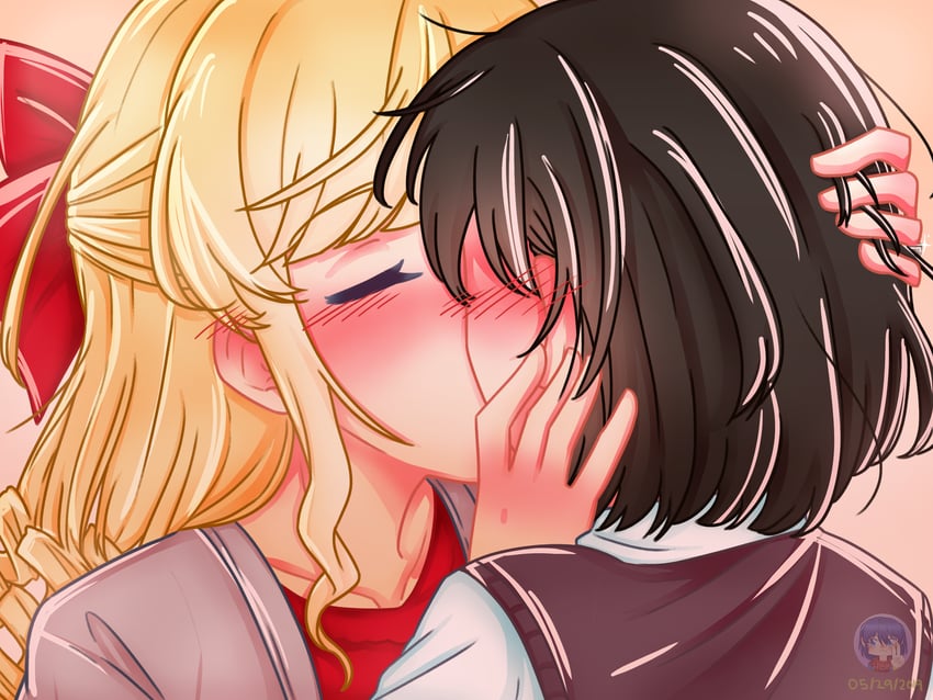 claire francois and rae taylor (watashi no oshi wa akuyaku reijou) drawn by hibiki_gl