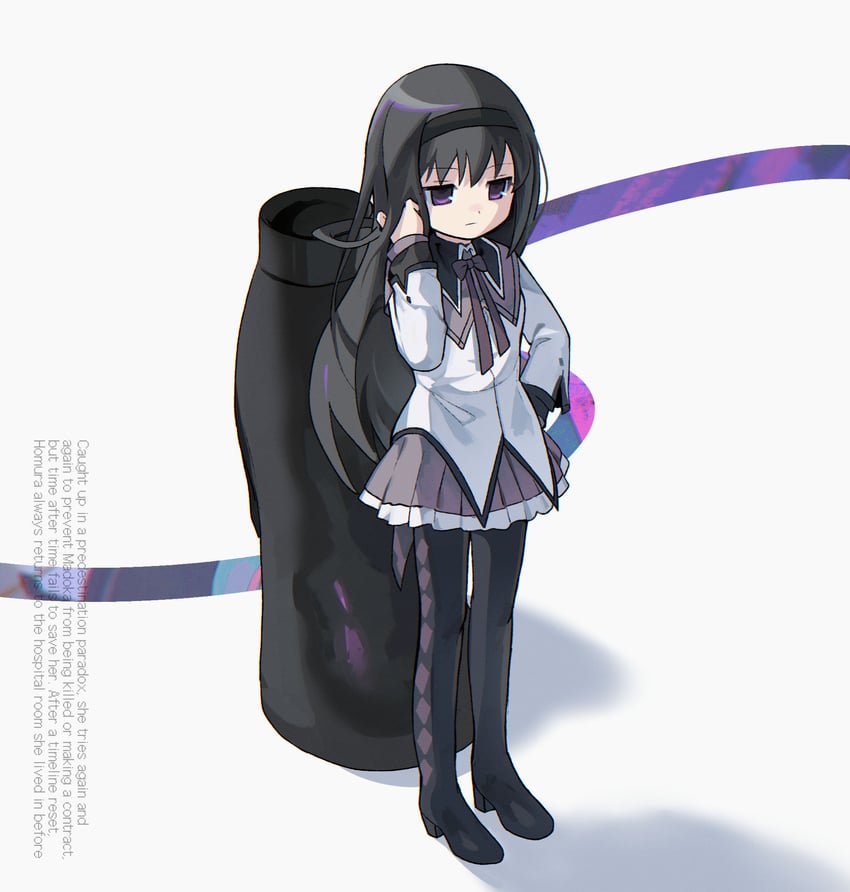 akemi homura (mahou shoujo madoka magica) drawn by morizo_(morizoshop)