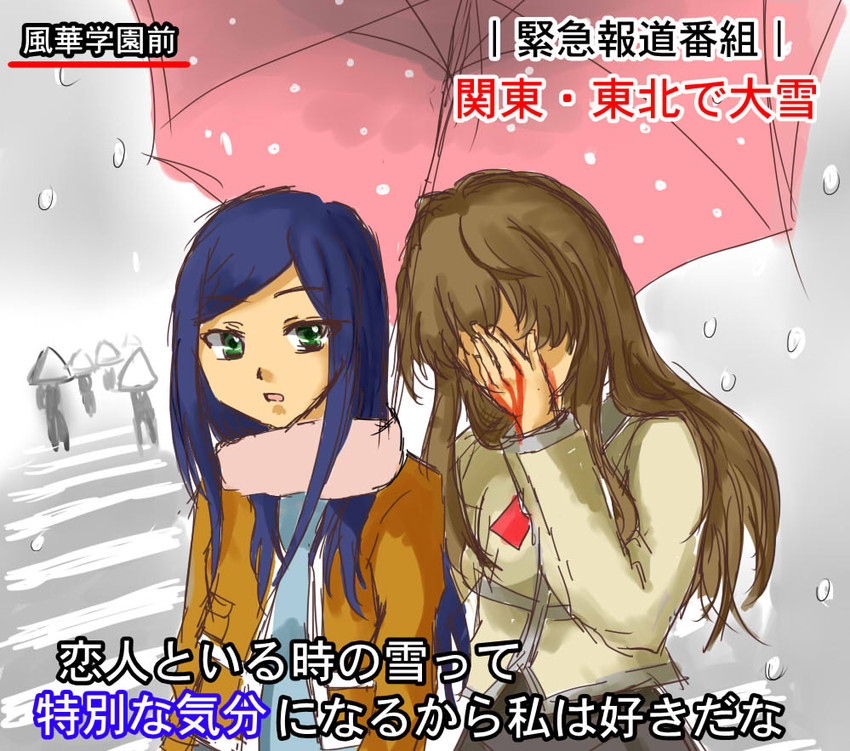 kuga natsuki and fujino shizuru (my-hime) drawn by royal_k369