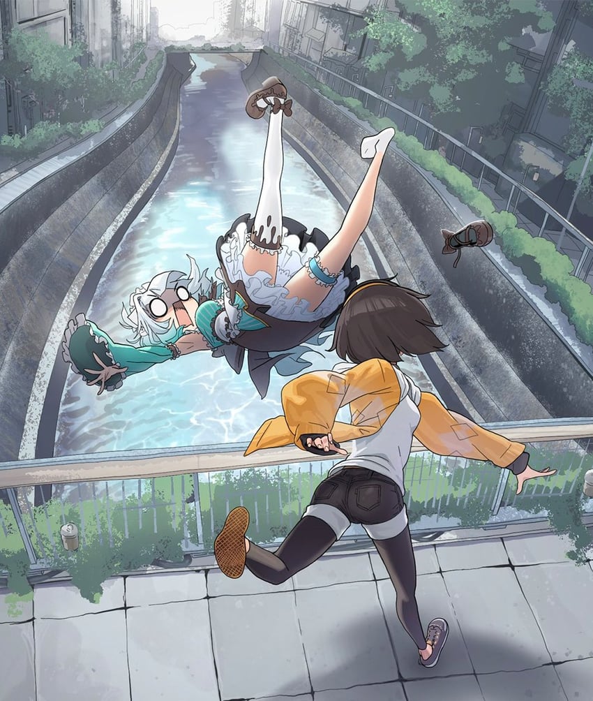 mint fantome and kanauru (original and 1 more) drawn by zedd_(zedgawr)