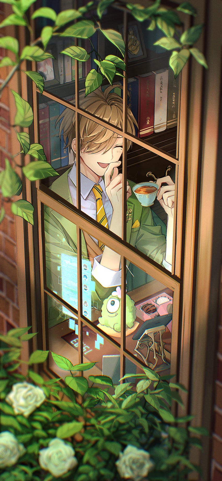 oliver evans (nijisanji) drawn by nemumi_no_sora