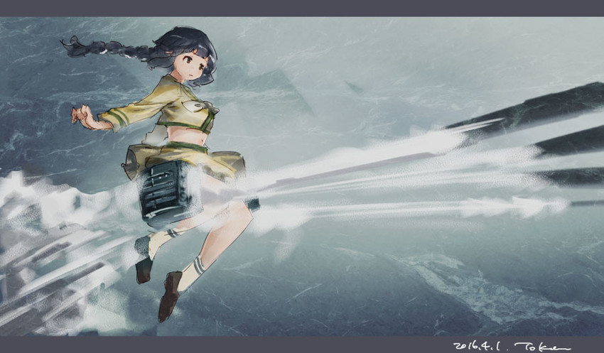 kitakami and kitakami kai ni (kantai collection) drawn by toka_(marchlizard)