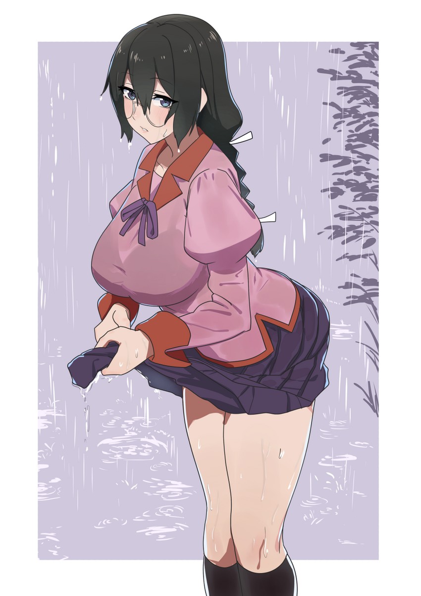 hanekawa tsubasa (monogatari and 1 more) drawn by hakuto7u