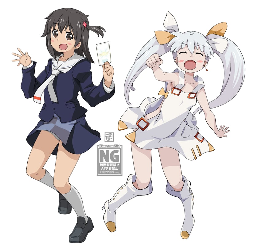 tama and kominato ruuko (wixoss and 1 more) drawn by ki_(adotadot)