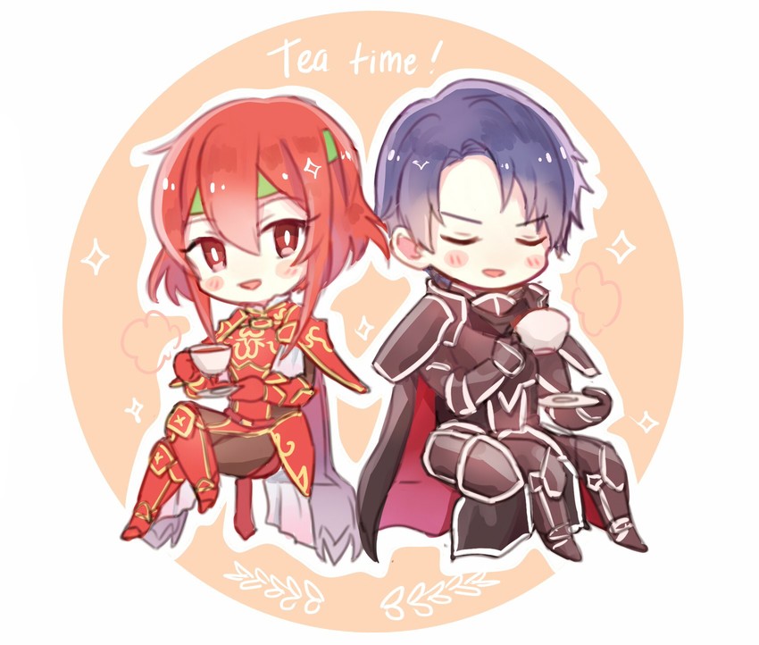 minerva and zelgius (fire emblem and 3 more) drawn by dinikee