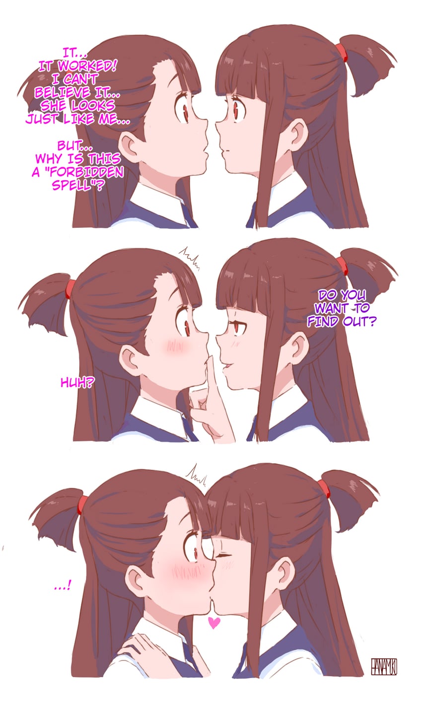 kagari atsuko (little witch academia) drawn by hanamuko_(hana_muko)