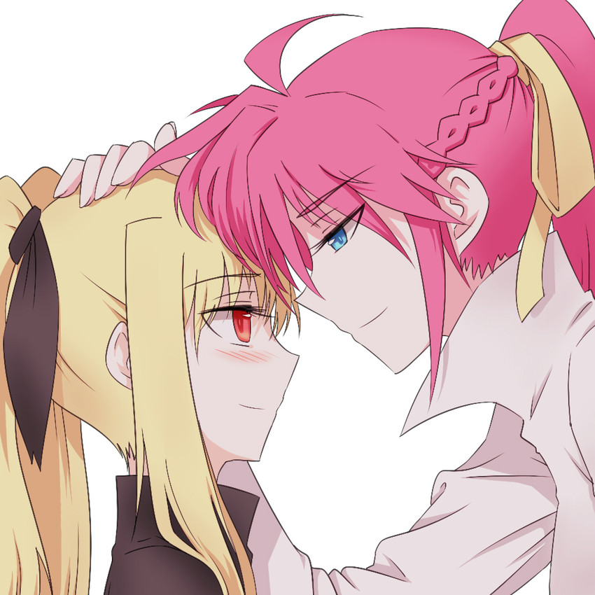 fate testarossa and signum (lyrical nanoha and 2 more) drawn by shumai_(sm318)