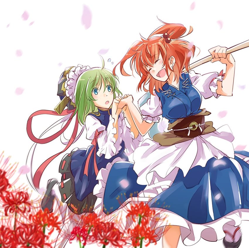 shiki eiki and onozuka komachi (touhou) drawn by kitsune_maru