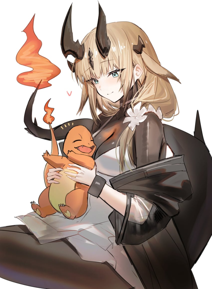 charmander, reed, and reed the flame shadow (pokemon and 1 more) drawn by horn/wood