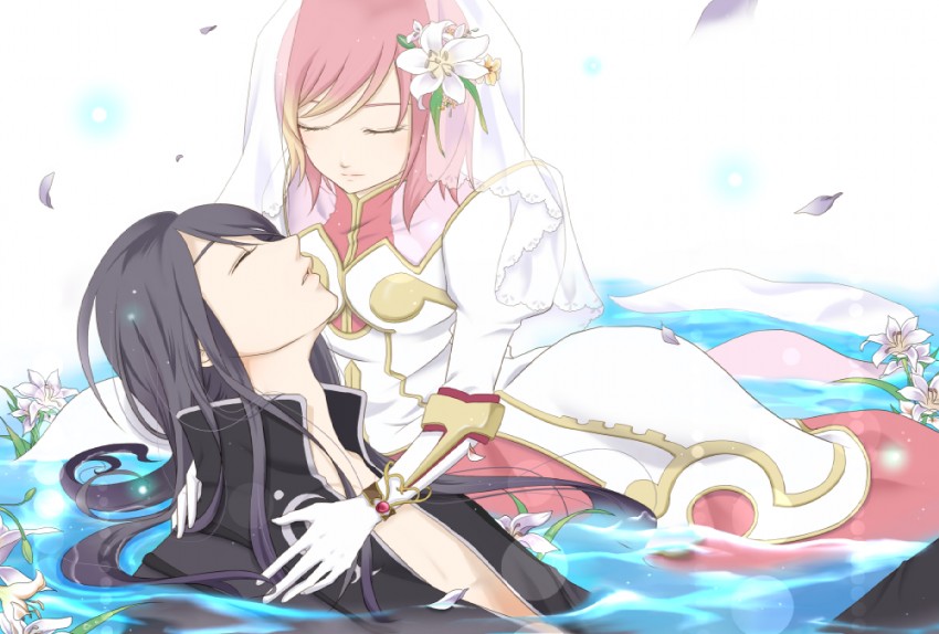 yuri lowell and estellise sidos heurassein (tales of and 1 more) drawn by nashi_anzu