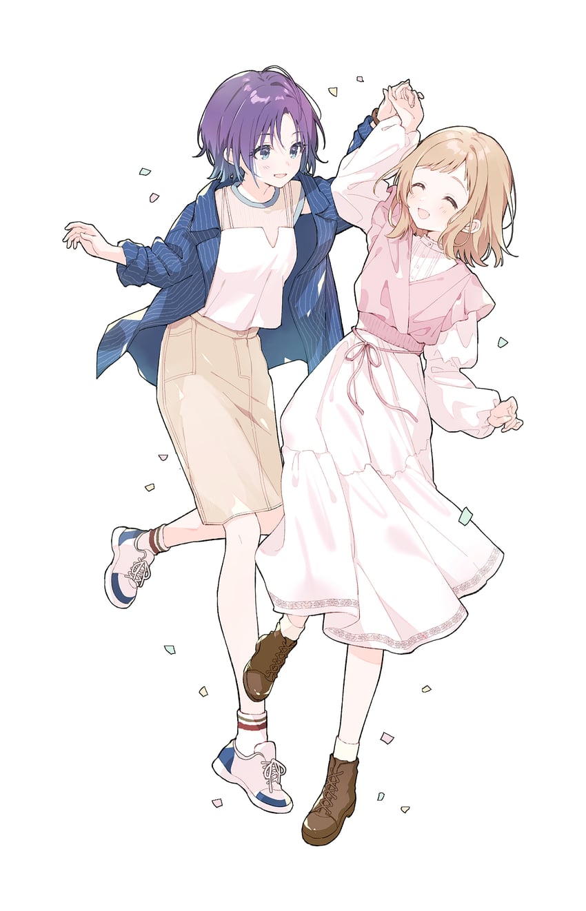 asakura toru and sakuragi mano (idolmaster and 1 more) drawn by a9mer