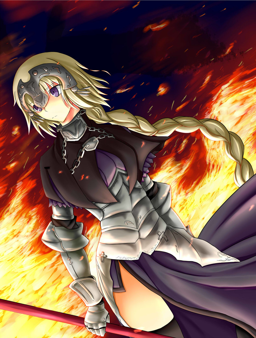 jeanne d'arc (fate and 1 more) drawn by akashiro_sen