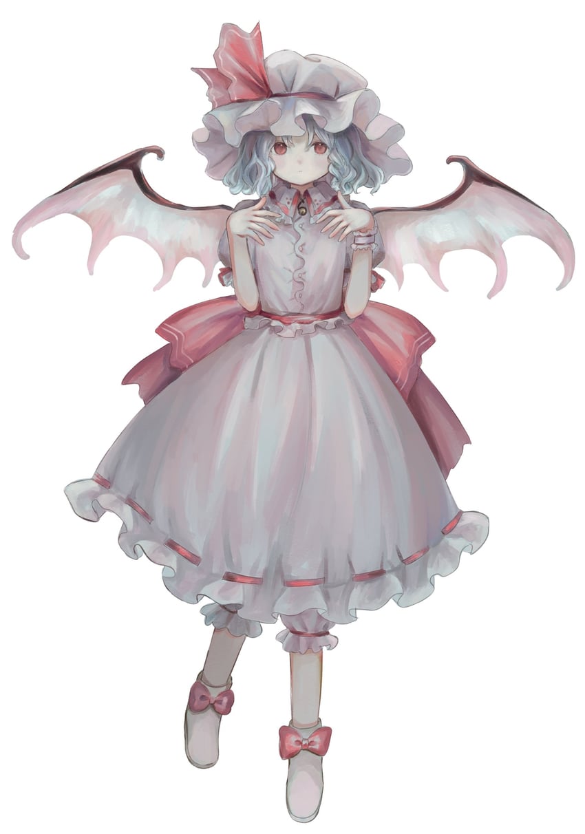 remilia scarlet (touhou and 1 more) drawn by sasami_(shiroi_fuwafuwa)