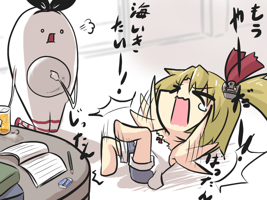shimakaze and mikoto freesia scarlet (touhou and 1 more) drawn by goma_(gomasamune)