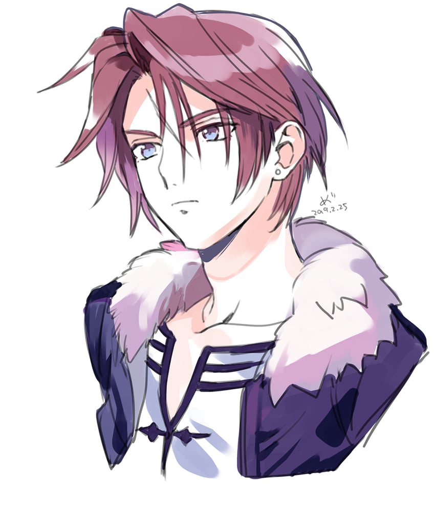 squall leonhart (final fantasy and 1 more) drawn by medu_(rubish)